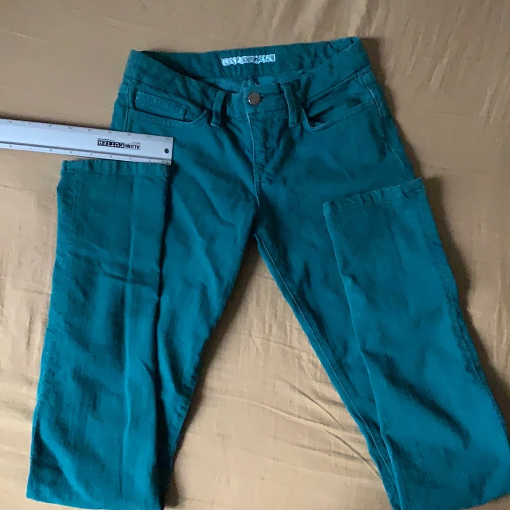 Joe’s green jeans, size 25